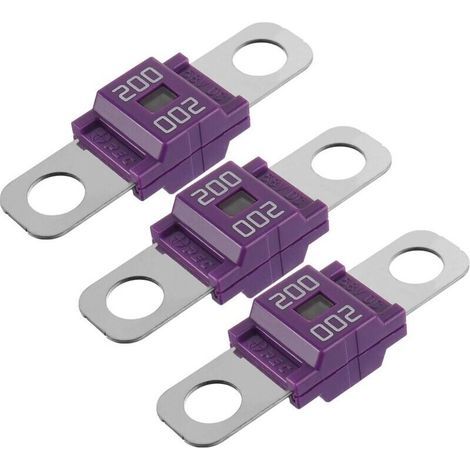 Hochleistungs-MIDI-Scheinwerfer 200A, Lila, 3er-Pack, für Fahrzeuge und Maschinen (1/4)