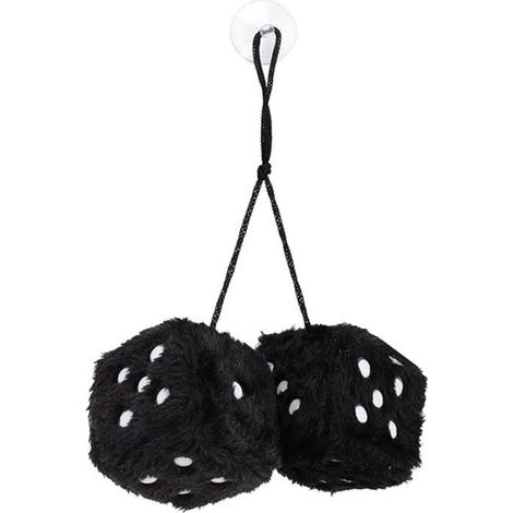 Cube Decoratif Peluche - Forme De De - Suspension Voiture - Paire (1/5)