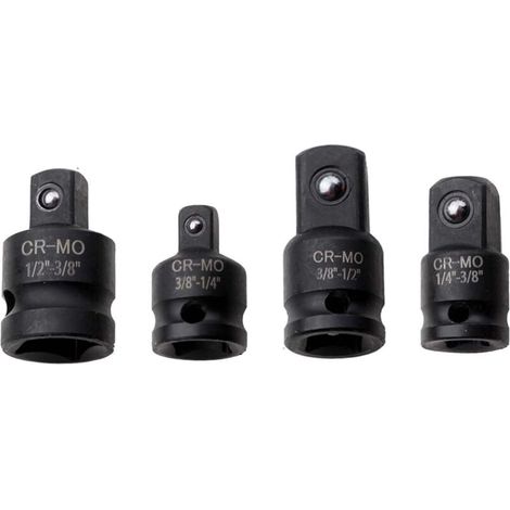 Adaptateur pour impact Réducteur,3/8 à1/2,1/2 à 3/8,3/8 à 1/4,1/4 à 3/8,Adaptateur Douille,de Prise Polyvalents pour clé Dynamométrique,Cliquet,Perceuse