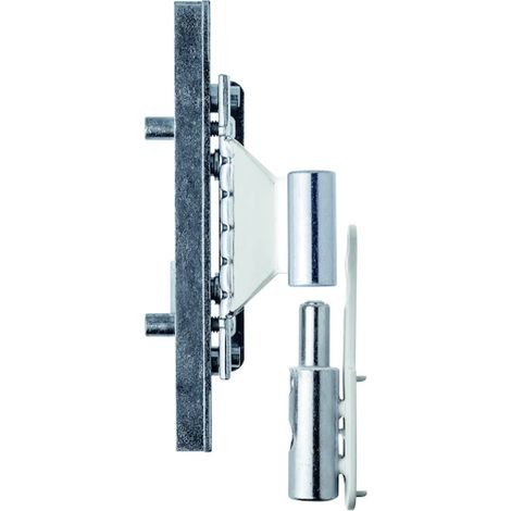 Fiche réglable en 3 dimensions BIXACTA 483 diamètre 16 mm gauche blanc - OTLAV