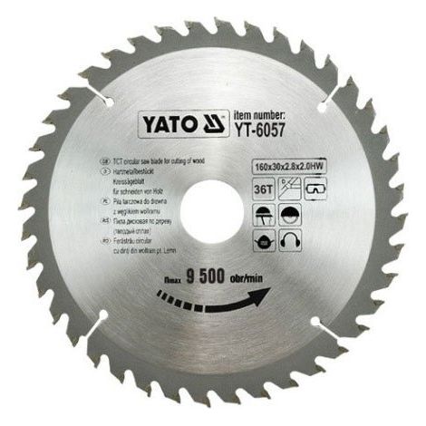 Kreissägeblatt Yato yt-6057 160 mm 36 Zähne