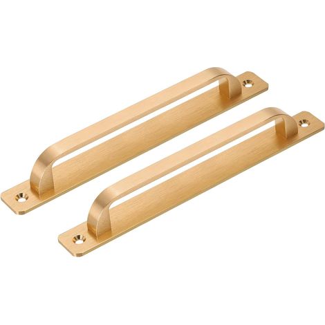 2 Pcs Poignée De Grange, 8.35 Inch Poignées De Tirage De Porte, Poignée De Porte De Patio Pour Armoire Porte Coulissante De Garage Placard Tiroir Abri, Or (1/5)