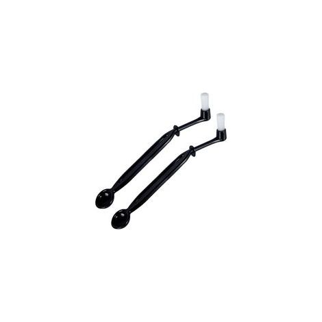 (Paquete de 2) Cepillo de limpieza para cafetera, herramienta de limpieza para máquina de espresso de nácar, herramienta de limpieza para cafetera tipo cuchara