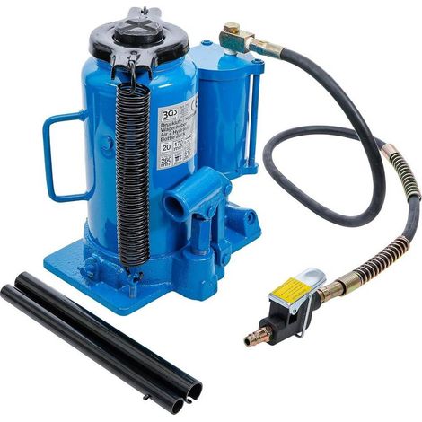 Cric Hydrau-Pneumatique 20 t - 28,4 x 20,9 x 29,5 cm - Puissant et Pratique pour Levage Sécurisé - D-Work