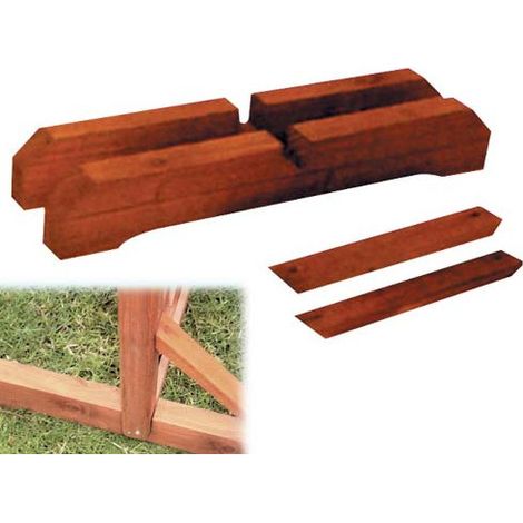 Soporte base para panel de patio de 44x3x7 cm