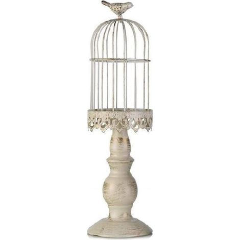 1 Pièce Bougeoir Forme de Cage à Oiseaux Décoration Vintage pour Dîner Événements Spéciaux Accessoire Charmant pour Maison Restaurant (1/4)