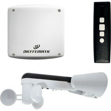 Kit Per Due 2 Motori Sensore Vento Centrale Telecomando Tenda Tende Da Sole Kitd