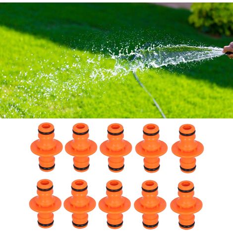 Lot de 10 raccords de tuyau d'arrosage à 2 voies pour l'arrosage du jardin (1/5)