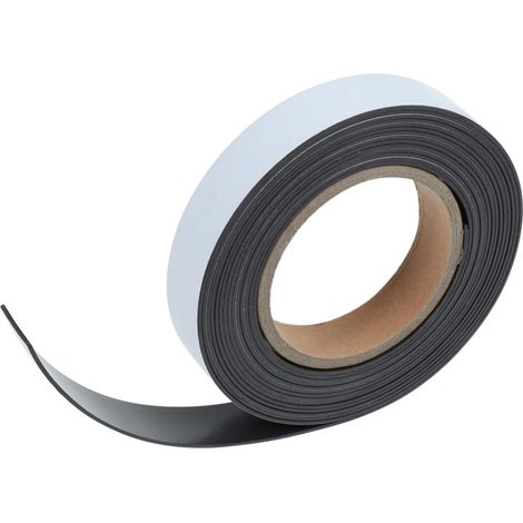 Cinta Magnética de Goma Flexible 5m 25x1, 5mm Noir (1/5)