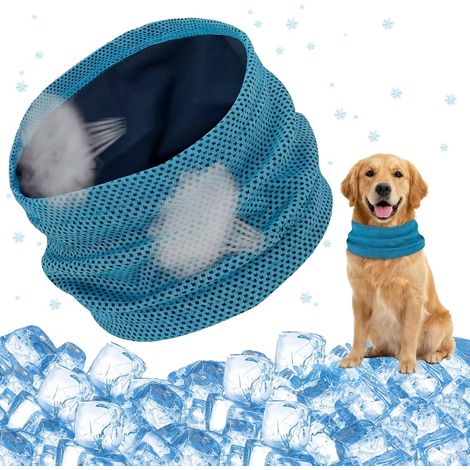 Bandana de Refroidissement pour Chien, Collier Rafraichissant pour Chien, Bandana Chien Refroidissement, Foulard Chien Rafraîchissant, Réutilisable, pour Rafraîchir Chiens en Été, 55 x 16 CM (1/5)