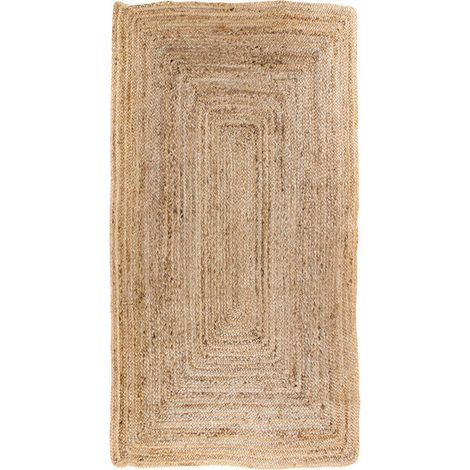 Tappeto Bombay in iuta intrecciata naturale 65x135 cm