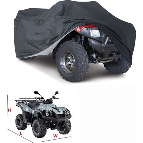 Housse bâche protection ATV quad 145×85×98cm – Imperméable Oxford – Anti UV – Ajustement élastique – Résistante aux intempéries (1/5)