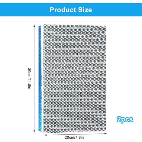2pcs 8D Mousse Filtre Aquarium,Mousse Filtre Bassin 30 x 20 cm,ouate Aquarium,Mousse a decouper,Filtre pour Aquarium,Peut être réutilisé Étang,antibactérien, Aquarium la Purification de l'eau (1/5)