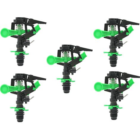 Aspersor de riego agrícola sectorial 1/2" ajustable de círculo parcial (pack 5)  Oferta exclusiva
