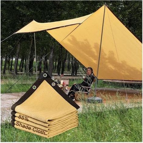 2x4m,Filet D'Ombrage, Voiles D'ombrage 85% UV Toile D'Ombrage, Tissu D'ombrage Serres Coupe Ventpour La Couverture avec Oeillets, pour Serre/Jardin/Pergola/Patio Lawn (1/5)