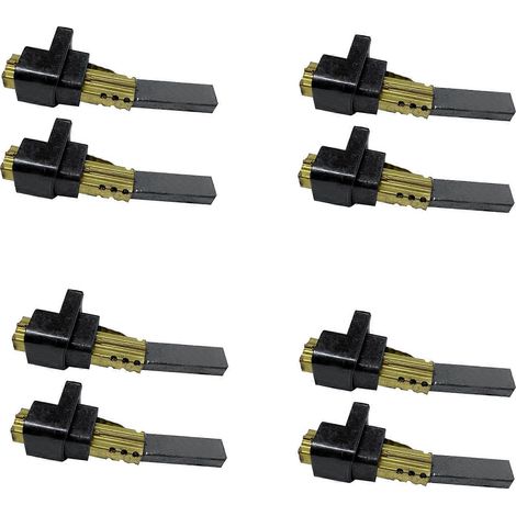 Lot de 8 balais de charbon pour moteur d'aspirateur LG (6,5 x 11 x 32 mm). (1/5)