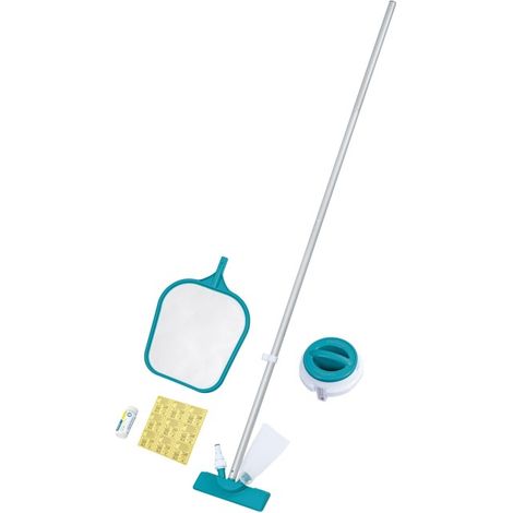 Bestway Kit accessoires piscine AquaClear™ avec aspirateur et bandelettes de test Bestway