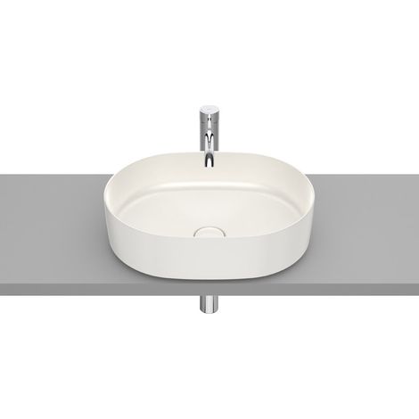 Vasque à poser en fineceramic "Inspira" Round - 500x370x140mm - Beige