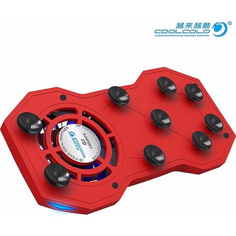 Support de téléphone portable tendance avec coussinet de refroidissement intégré - Couleur rouge