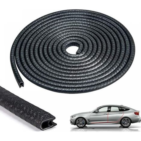 Türkantenschutz, Türschutz 10M, U-förmiger Gummi-Türdichtungsstreifen (10M, schwarz) (1/4)