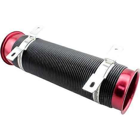 Tuyau d'admission d'air réglable flexible universel, conduit d'entrée de tube en caoutchouc résistant à la chaleur pour ventilation. (1/4)