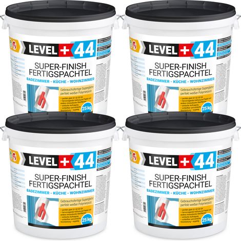 LEVEL+ Fertigspachtel Spachtelmasse Finish Masse Q4 L+44 - 100KG