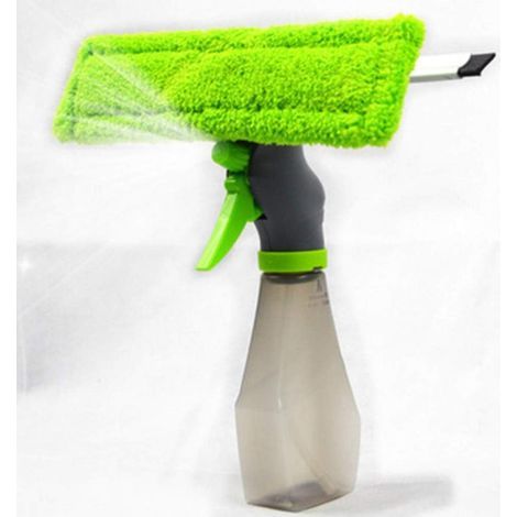 Green - 1 piece Window cleaning squeegee, spray bottle, double-glazing squeegee for car windows (1/5)