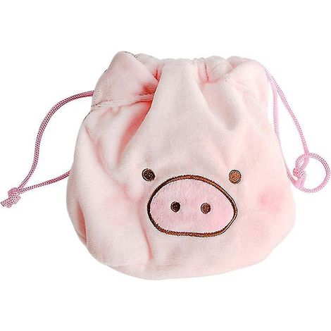 2 sacs à cordon en peluche