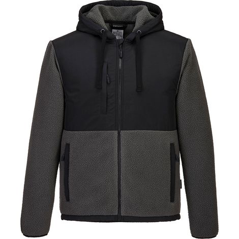 Portwest KX3 Borg Fleecejacke Schwarz XL (1/2)