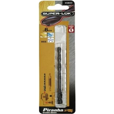 BLACK&DECKER - PUNTA PER TRAPANO HSS 6MM