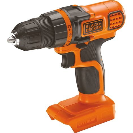 BLACK+DECKER Trapano avvitatore a batteria 18V, coppia 28Nm, 10 impostazioni di coppia, design compatto, senza batteria e caricatore, BDCDD18N-XJ (1/2)