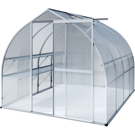 KGT Gewächshaus "Rhodo IV", pressblank, 6,8 m², 6 mm HKP