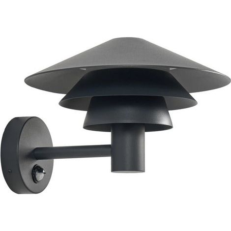 [GEBRAUCHT] B-Ware Lucande Außenwandleuchte Montaro Wandlampe LED Sensor anthrazit Aluminium IP54 (1/2)
