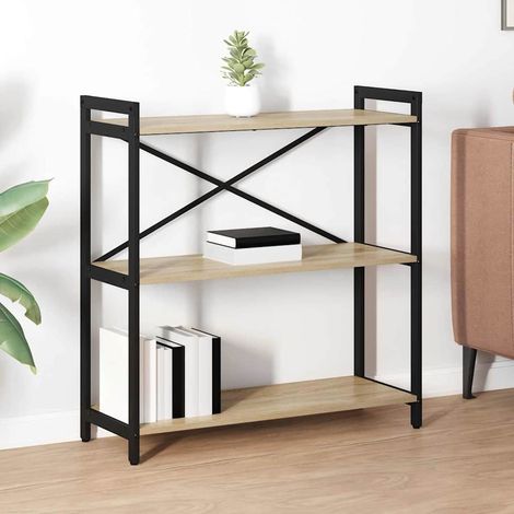 Bücherregal Sonoma-Eiche 80 x 30 x 85 cm Holzwerkstoff (1/5)