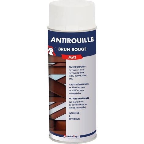 Antirouille Brun Rouge - 0.4 L - Bombe 400 mL - 8012 - Brun rouge - Metaltop (1/5)