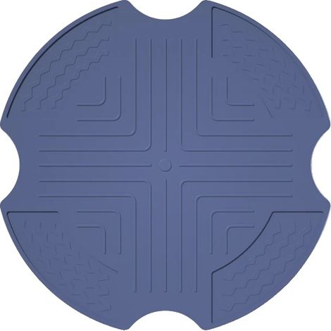 Griglia per friggitrice ad aria, in silicone resistente al calore, facile da pulire, blu, 26 cm (1/2)