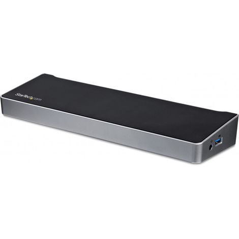 StarTech.com Station d'Accueil USB 3.0 à 3 Écrans avec 2x 4K DisplayPort et HDMI - Hub USB-A à 5 Ports (1x Fast-Charge), Audio 3,5 mm, GbE - Docking Station Universelle USB Type-A pour PC Portable, Wi