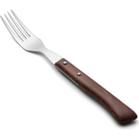 Tenedor chuletero Arcos de Mesa 804100 monoblock de una pieza de acero inoxidable 18/10 , mango de Nylon y  hoja de 9 cm en caja