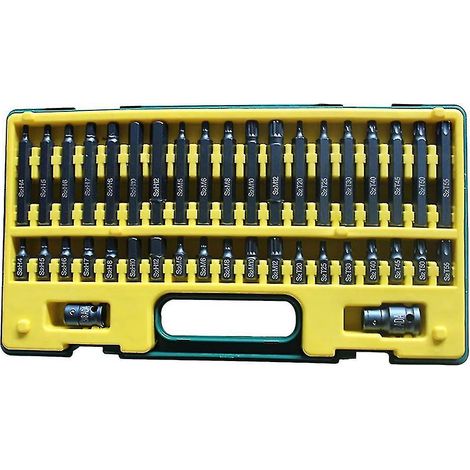 Manche de tournevis sans fil - Manchon ajustable avec 36 embouts de tournevis (1/5)