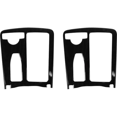 2x Garniture de couvercle de porte-gobelet de console centrale pour Mercedes Benz Classe C W204 08-13 (1/5)