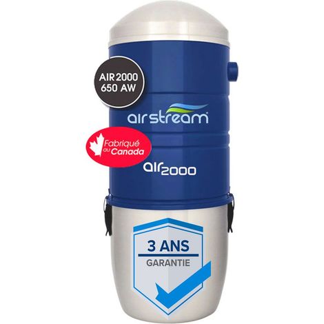 Aspirateur central Airstream 2000 avec filtration hybride (jusqu'à 650m²) (1/5)
