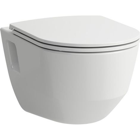 WC suspendu LAUFEN PRO, sans bride, à fond creux blanc LAUFEN