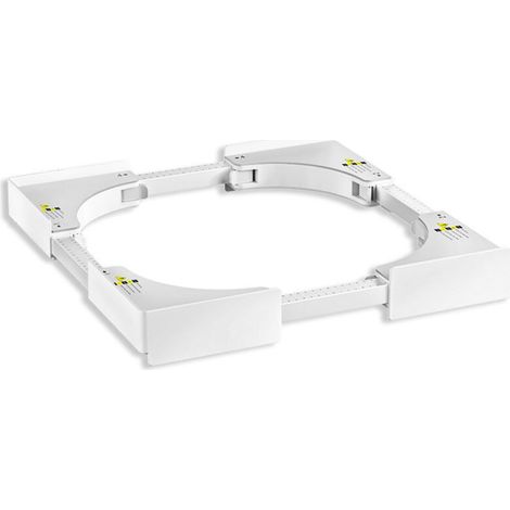 Kit de Superposition Universel, Support de Connexion Lave-Linge Sèche-Linge, Kit D’empilage pour Laver avec Sangles à Cliquetinge, taille réglable (49.5-72cm) blanc (1/4)