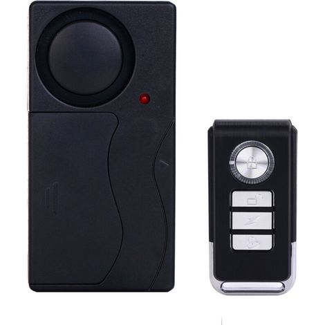 Alarme de Moto de Vélo Anti-vol 105dB, Alarme de Capteur de Mouvement de Vibration de Sécurité sans Fil avec Télécommande pour Fenêtre de Porte de Véhicules de Voiture de VéloFilm adhésif automobile