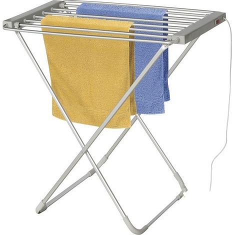 Secadora de Ropa Eléctrica con Calefacción 6 Barras 100W - Secadora de Toallas Eléctrica - Tendedero eléctrico, 55x95x75 cm