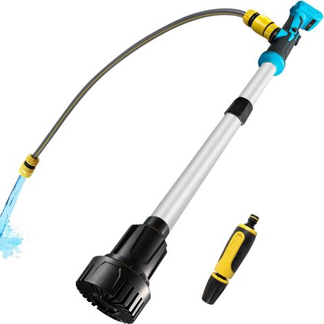 Pompe de transfert d'eau sans fil compatible avec 18 V, pompe de transfert portable, hauteur de tête de 3 m, débit élevé de 3600 l/h pour sous-sol, piscine, étang, barils de pluie, drainage de (1/5)