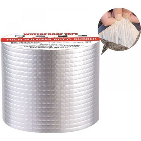 Rouleau d'étanchéité butyle 15 cm x 5m – Résistant aux températures extrêmes – Pour toiture, gouttières, cheminées – Adhérence forte et durable (1/5)