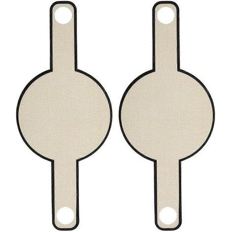 Lot de 2 plaques de cuisson en fibre de verre avec longues poignées, tapis de cuisson pour pain et pâtisseries-52X20CM-Brown (1/3)