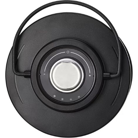 Lampada da campeggio nera impermeabile da 4000 mAh e 800 lm, ricaricabile tramite USB, portatile e robusta per uso esterno e illuminazione ambientale. (1/5)