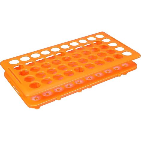 Organisateur Tubes pour Laboratoire et Solide pour Pratique Support en Verre 50 Emplacements en Pp Orange Recherche Scientifique (1/5)